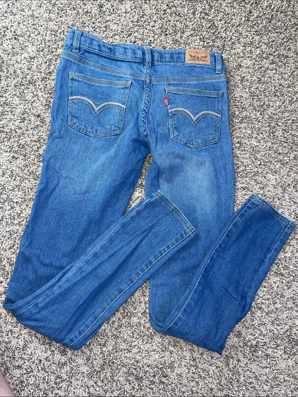 Girls Levis Denim Leggings girls size 14 regular adjustable waist skinny jeans